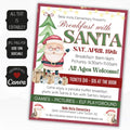 Pancakes with Santa Invitation